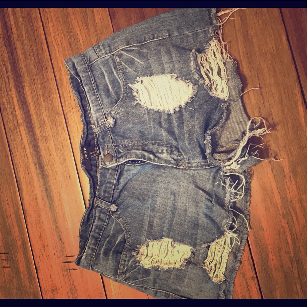 Denim shorts size 27 forever 21